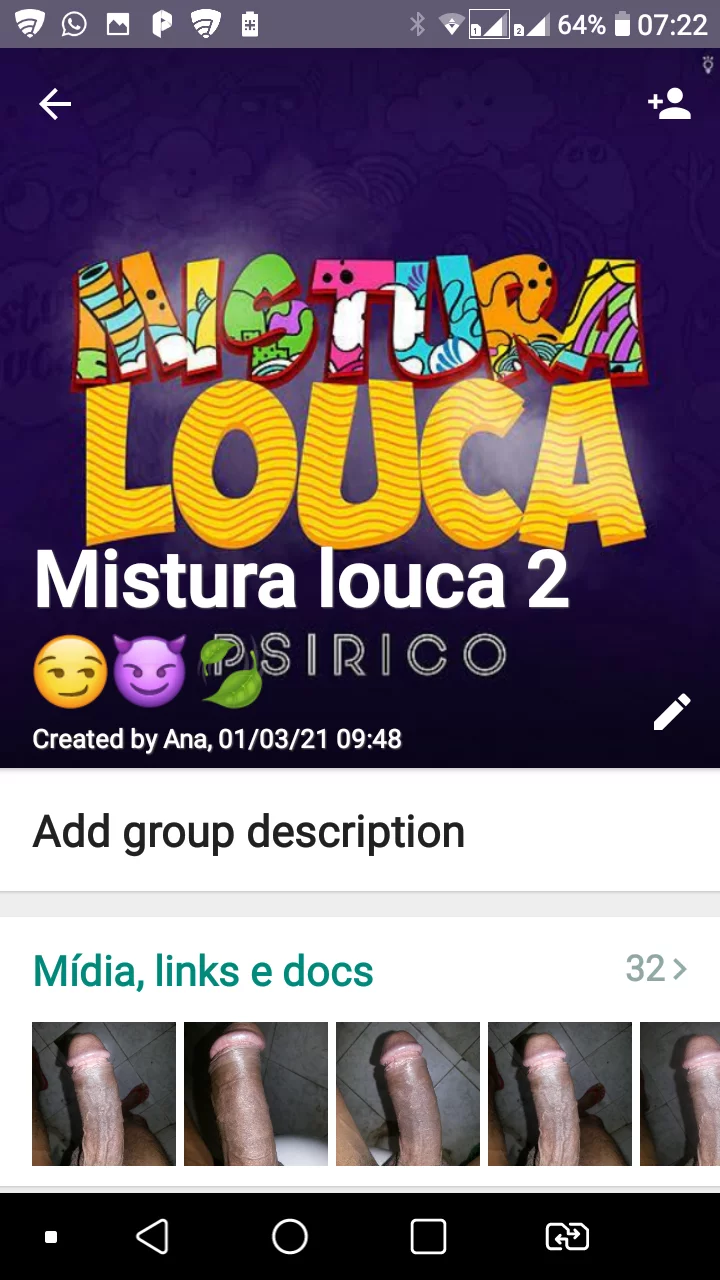 Grupo Putaria WhatsApp: Mistura louca 2😏😈🍃 +18 - Entrar Agora